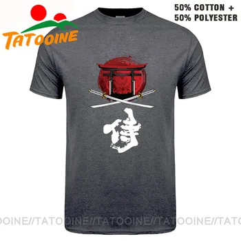 Tatooine, Samuraj Príbeh T-shirts Mužov Japonsko Štýl Oblečenie Samuraj Katana Torigate Kanji Tričko Lete Spôsob Samuraja, T Košele