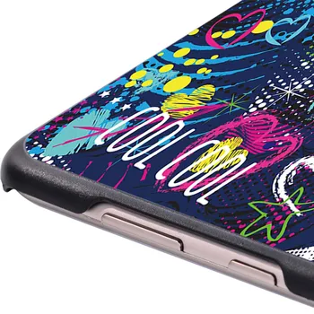 Graffiti Art Slim Tablet Shell Kryt puzdro pre Huawei MediaPad T3 8.0 Plastové obaly na MediaPad T3 10 9.6 Palec/T5 10 10.1 Palce