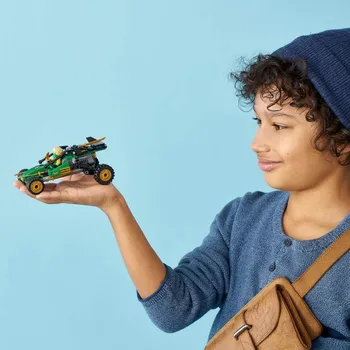 LEGO Ninjago-Jungle Buggy, Ninja konštrukcie auta, hračky, s Lloyd minifigure, turnaj Nastaviť (71700)