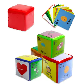 Montessori Dieťa Mäkké Bloky Abeceda Zvierat Poznanie Hra Hračky Pre Deti Stavebné Bloky Skoro Vzdelávacie Hračky