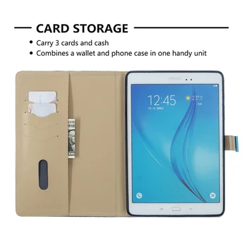 PU Kožené puzdro Magnetický Stojan, Kryt pre Samsung Galaxy Tab 10.1 2019 T510 A6 T580 S6 Lite P610 P615 Kartu E 9.6 T560 T550 T720