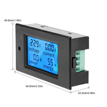 Digitálny LCD Panel Monitor NAPÁJACIEHO Napätia Metrov 100A/80~260V Power Energy Voltmeter Ammeter Watt Aktuálne Zosilňovačov Volt na Meter Tester