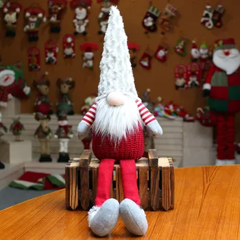 Santa Látkové Bábiky Narodeninám Pre Domáce Vianočné Dovolenku Dekorácie 2019 Nový Rok Ornament Vianoce Dekor#20