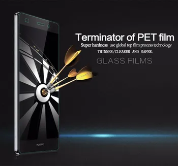 Pôvodné 0.19 mm Ultra Tenké Tvrdené Sklo Film Screen Protector pre Huawei Honor 7 Plus Česť Hot 9H Pevného 2.5 D Arc Okraji PREMIUM