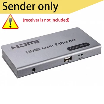 USB HDMI KVM extender prostredníctvom cat5e/6 kábla až 120M TCP&IP v súlade jeden mnohých režim podporovaný