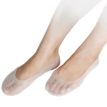 Tenké Ponožky, Silikónové Hydratačný Gél Protišmykové Ponožky Ice Hodváb Ponožky Bezšvíkové Neviditeľné Loď Ponožky Nohy Liečba Ochranca Ženy