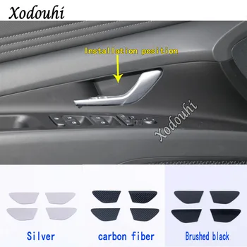 Pre Hyundai Elantra Avante 2021 2022 Auto Styling Cover Stick Výbava Nehrdzavejúcej Ocele Dvere Vnútorné Rukoväť Miska na Čítanie Rám Panelu 4pcs