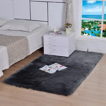 Zimné nové imitácia vlnený koberec, obývacia izba, spálňa mäkké plyšové nočné mat konferenčný stolík gauč plyšový koberec výzdoba domov koberec