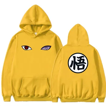 Jeseň Zima Anime Pulóver S Kapucňou, Muži Móda Naruto Cosplay Genjutsu Oči Tlač Mikina S Kapucňou Harajuku Hip Hop Streetwear