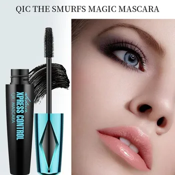 Čierny make-up 4d Hodvábne Vlákno Lash Mascara Waterproof Hrubé Predĺženie Rias Rozšírenie Kozmetika Očné Riasy Dlhé kulmy na vlasy, Make-Up