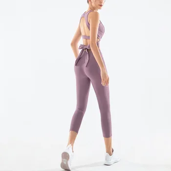 2020 Žena jogy vyhovovali sada vysoko-elastický fitness, športové odevy Beží Tanec Handričkou športové nohavice, legíny, Košele TELOCVIČNI Športové oblečenie