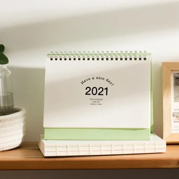 2020-2021 Stolový Kalendár Stolový Stojí Flip Mesačný Kalendár Prenosné 2021 Rok Kalendár Pre Organizovanie A Plánovanie