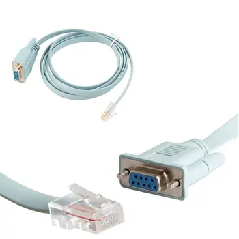 Zeadow 9 Pin DB9 COM Sériové RS232 Na RJ45 Cat5 Ethernet LAN Kábla Konzoly Prepínača Linka Pre Routery
