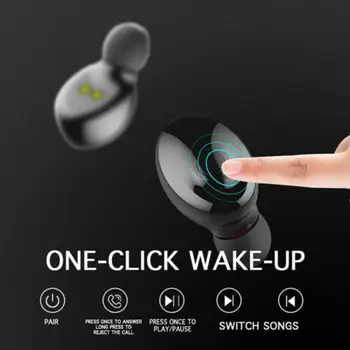 TWS Bezdrôtový Mini Pravda, Bluetooth 5.0 Stereo Slúchadlá In-Ear Headset Vodotesné Slúchadlá Šport, Hranie Handfree Slúchadlá 2019