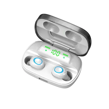 10pcs DHL TWS Bluetooth in-ear Slúchadiel do uší LED Displej Binaural Slúchadlá 3500mAh Power Bank S11 Športové Bežecké Slúchadlá