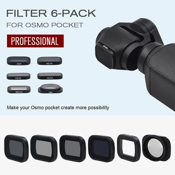 Filter Držiak pre DJI OSMO VRECKO, 2 Prenosné Gimbal Objektív Filter pre DJI Osmo Vrecku ND Filter MCUV CPL ND64-PL ND32-PL ŽÚ4 8