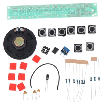1 Nastavte DIY Kit NE555 Komponentov Elektroniky Klavír, Varhany Modul Batérie Poľa Nástroj Príslušenstvo