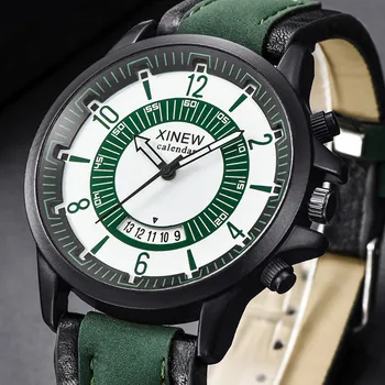 XINEW Pánske Náramkové Hodinky Vintage Quartz Top Značky Luxusné Obchodné Hodiny Mužské hodinky pánske kreatívny človek hodinky