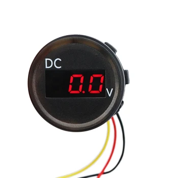 Modernizácia Voltmeter 0-100V Nepremokavé Auto, Loď Volt Metrov Univerzálne LED Displej Meradlá Auto Príslušenstvo 12V 24V