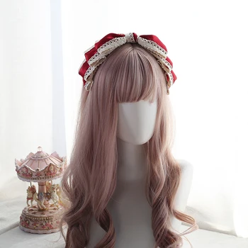 Multi Farebné Univerzálne pokrývku hlavy Japonský Sladké Čipky KC Hlavu Hoop Denne Elegantné Ženy motýlik hlavový most Lolita Cosplay hairband