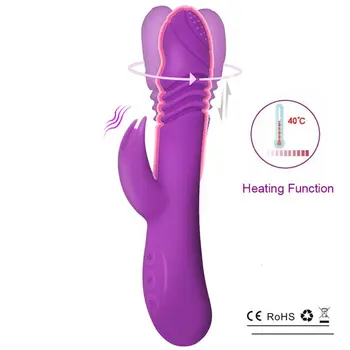 Dildo Pre Ženy S Tlačením & Vibrácií,nepremokavé Klitorálny G Pozorovateľ Stimulátor Hračky,dospelých, Sexuálne Hračky Pre Ženy A Páry