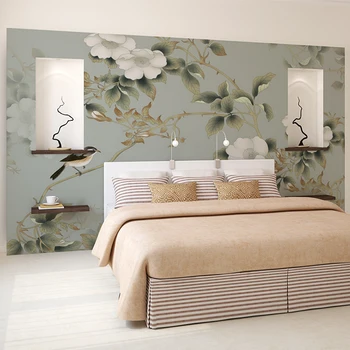 Vlastné 3d fotografie tapety na stenu papier Vysokej kvality tapety 3d TV joj, kvety pokrývajú steny papier nástenná maľba na obývacia izba