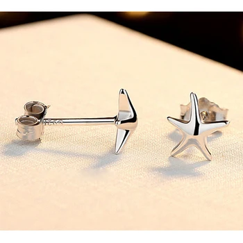 Hviezdice Päť-špicaté Hviezdy Stud Náušnice Strieborné Farebné Mini Star Piercing Body Príslušenstvo Módne Jednoduché Šperky Pre Ženy 2020