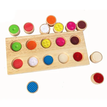 Deti raného vzdelávania vzdelávacie hračka montessori zmyslové dotyk pocit vlak nástroje zápas hra