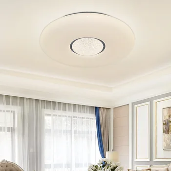 Moderný Jednoduchý Dizajn 51 cm Stmievateľné 72W LED Stropné Svietidlá Pre Obývacej Izby, Spálne, Balkóna Kovov A Akryl Svietidlo
