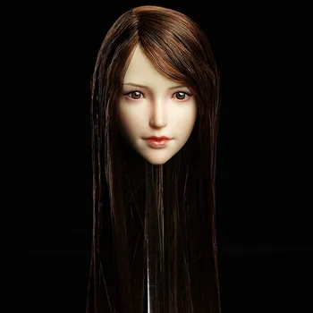Na Sklade SDH017 1/6 Rozsahu Ázijské Bledú Pokožku Krásy Feamle Dievča Hlavu Sculpt Vyrezávané Model pre 12