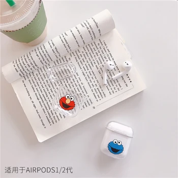 Airpods Ochranný Kryt Cartoon nerozbitné Transparentné Hard Shell Airpods2 Bezdrôtový Bluetooth Headset Nastaviť