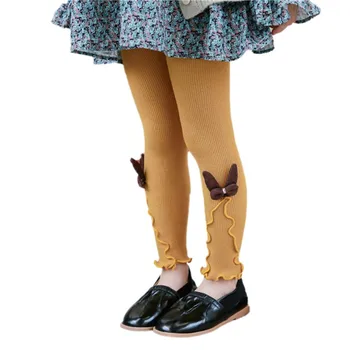 Deti, dievčatá legíny Jar Jeseň prehrabať legíny deti princezná bavlna Členok Bowknot Nohavice