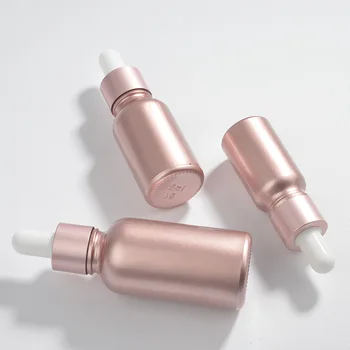 Rúry Kvapkadla Fľaša Rose Gold Sklo Aromaterapia Kvapalina pre Esenciálny Masážny Olej Pipetujte 10-30ML Fľašiach Rose Gold