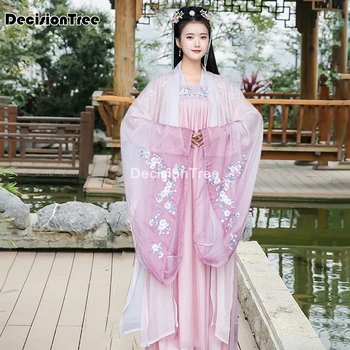 2021 hanfu plášť ženy čínsky dávnej tradície vintage hanfu výšivky plášť fantasia žena cosplay kostým pre lady