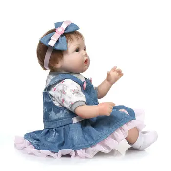 NPK Najnovšie nové 43 cm Silikónový Reborn Boneca Realista Módne Dieťa Pre Bábiky Princezná Deti Narodeninám Bebes Reborn Bábiky