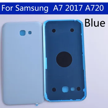 10pcs\veľa A720 Pre Samsung Galaxy A7 2017 A720 A720F SM-A720F Bývanie Kryt Batérie Späť Kryt Prípade Zadné Dvere Šasi Shell