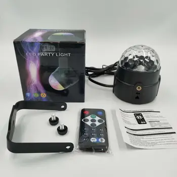 LED Laserový Projektor Svetlo Diaľkové Ovládanie 7 Farebné Rotujúce Magic Ball Fáze Laserové Svetlo Na spoločenské KTV Dovolenku Domáce Dekorácie