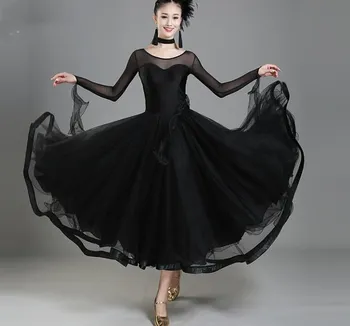 Nové Lady Spoločenský Tanec Šaty Moderného Tanca Kostým Súťaž žien Valčík Tango Foxtrot Quickstep šaty 064