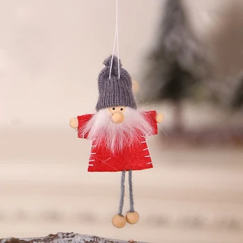 Ručné Santa Claus Bábiky Oblečenie Pre Bábiky Visí Prívesok Ozdoby Na Vianočné Stromčeky Domáce Dekorácie Deti Darček