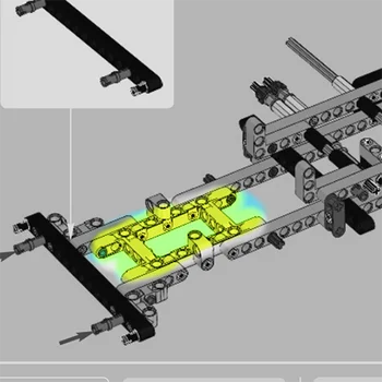 Self-Locking Tehly zadarmo, tvorba hračiek Technickej časti LÚČA R. RÁM 5X11 DIA4.85 2 ks kompatibilné s Lego NOC4540797