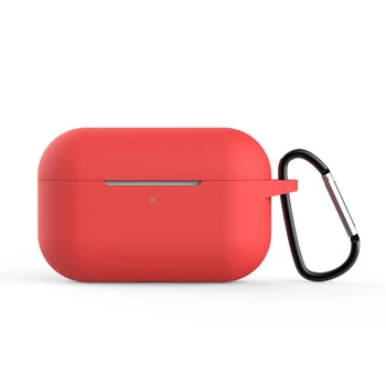 Silikónové Ochranné puzdro Plnenie Poľa Kože Kryt so Sponou pre Apple Airpods Pro Bezdrôtové Bluetooth Slúchadlo Headset