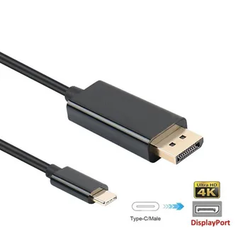 USB C k DP/Displyport Kábel 4k 2k USB 3.1 Typ C k DP Converter 1080P High-definition Adaptér Kábel pre Telefón S8 Notebook Pro