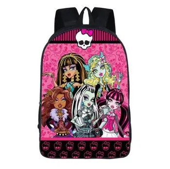 Nové Kreslené Monster High Batoh Deti Aktovka Škole Študent Knihy Taška Chlapcov Deti, Dievčatá, Tašky, Školské Tašky Mochila Infantil
