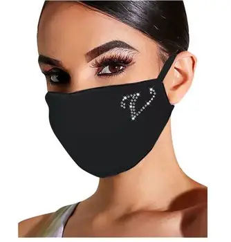 Nové písmeno M príslušenstvo crystal diamond mesh maska Cosplay dámy nočný klub lesklé šperky maska náustok veľkoobchod