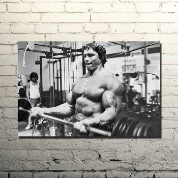 Arnold Schwarzenegger-Kulturistika Motivačný Citát Hodváb Plagát, Tlač 13x20 cm Telocvični Izba Dekor Fitness Športové Obrázok 034