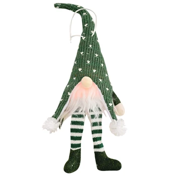 Vianočné Ozdoby s LED Svetlá Bábika Ozdoby Vianočné Anonymný Prívesky Anonymný Gnome Santa Vianočný Strom Visí Dollss