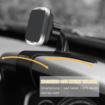 Magnetické Auto Držiaka Telefónu, Pre iPhone HUD Univerzálny držiak do Auta Panel Klipov Držiak GPS Navigátor Držiak Pre Samsung Pre Huawei
