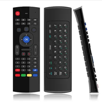 Bezdrôtové Vzduchu Myši, Klávesnice 2.4 G RF Gyro Senzor Hlasové Ovládanie Smart Diaľkové Ovládanie pre X96 H96 Android TV Box Mini PC vs G10