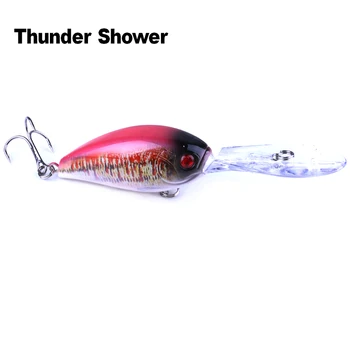 Thundershower 1PCS 120mm 18 g Hĺbka Rybárske Lure Hrkálka Zvuk Wobbler Potápanie Crankbait Plávajúce Rybárske Návnad
