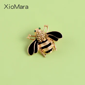 Živé Vintage Bee Lietať Brošne Kovové Hmyzu Bezpečný Pin Šperky Roztomilý Malý Bumblebee Odznaky Módne Handričkou Dekoroch Príslušenstvo